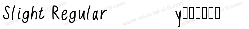 Slight Regular字体转换